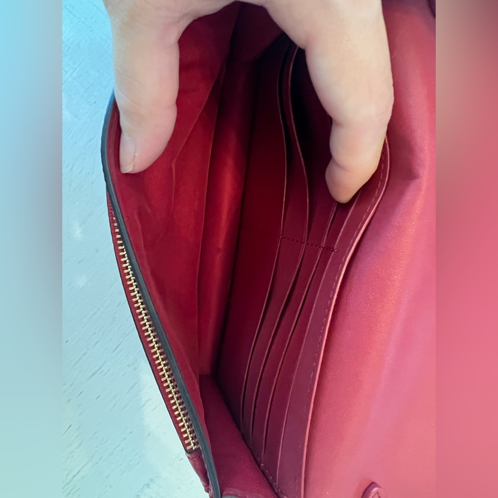 Coach Red Leather Crossbody - Picture 5 of 11